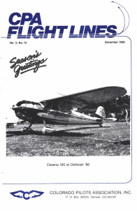 Flight Lines — December/September 1986