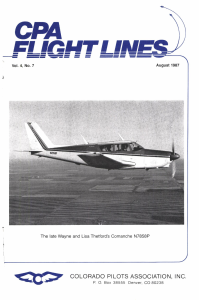 Flight Lines — August/September 1987