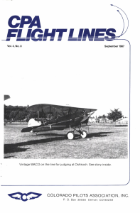 Flight Lines — September/September 1987