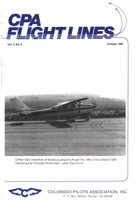 Flight Lines — October/September 1987