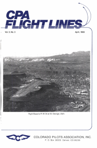 Flight Lines — April/September 1988