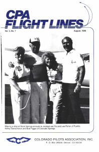 Flight Lines — August/September 1988