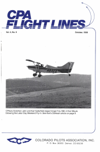 Flight Lines — October/September 1988
