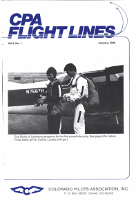 Flight Lines — January/September 1989