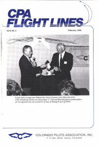 Flight Lines — February/September 1989