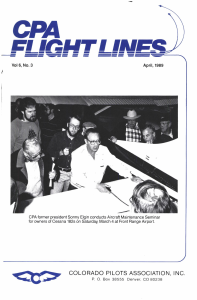 Flight Lines — April/September 1989
