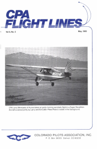 Flight Lines — May/September 1989