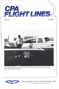 Flight Lines — July/September 1989