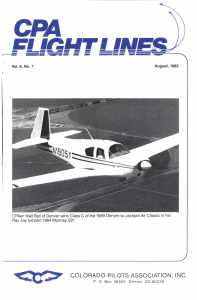 Flight Lines — August/September 1989