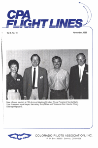 Flight Lines — November/September 1989