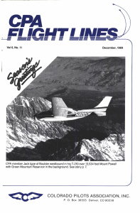 Flight Lines — December/September 1989