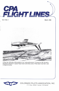 Flight Lines — March/September 1990