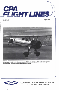 Flight Lines — April/September 1990