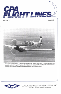 Flight Lines — May/September 1990