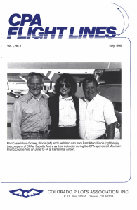Flight Lines — July/September 1990