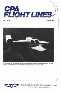Flight Lines — August/September 1990