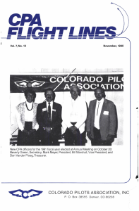 Flight Lines — November/September 1990