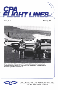 Flight Lines — February/September 1991