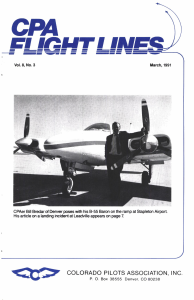 Flight Lines — March/September 1991