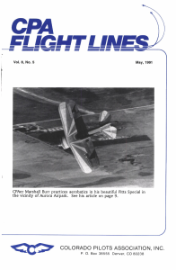 Flight Lines — May/September 1991
