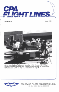 Flight Lines — June/September 1991