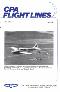 Flight Lines — July/September 1991