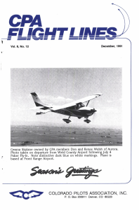 Flight Lines — December 1991