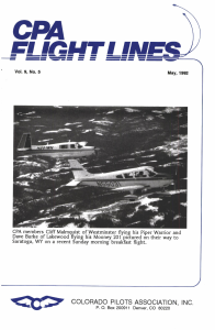 Flight Lines — May/September 1992