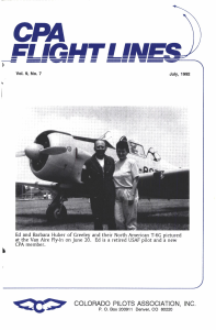 Flight Lines — July/September 1992