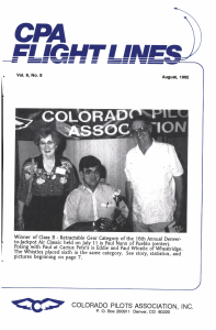 Flight Lines — August 1992