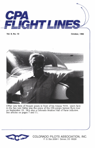 Flight Lines — October 1992