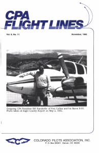 Flight Lines — November/September 1992