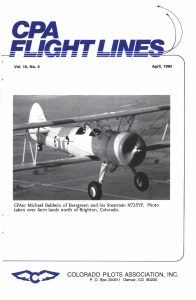 Flight Lines — April/September 1993