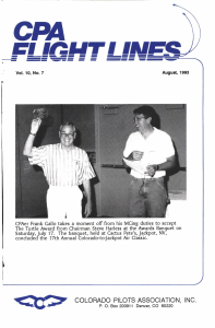 Flight Lines — August/September 1993