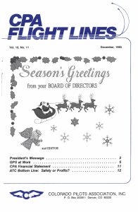 Flight Lines — December/September 1993