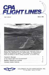 Flight Lines — March/September 1994