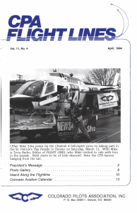 Flight Lines — April/September 1994