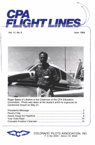 Flight Lines — June/September 1994