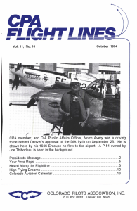 Flight Lines — October/September 1994