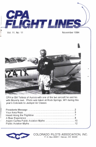 Flight Lines — November/September 1994