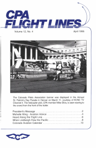 Flight Lines — April/September 1995