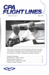 Flight Lines — May/September 1995