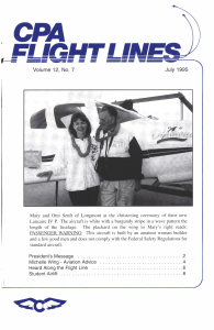 Flight Lines — July/September 1995