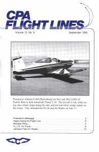 Flight Lines — September/September 1995