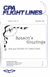Flight Lines — December/September 1995