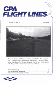 Flight Lines — April/September 1996