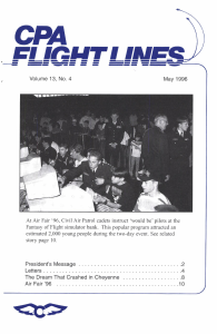 Flight Lines — May/September 1996