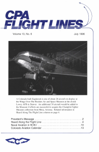 Flight Lines — July/September 1996