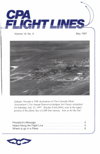 Flight Lines — May/November 1997