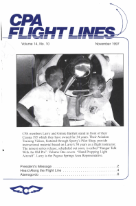 Flight Lines — November/November 1997